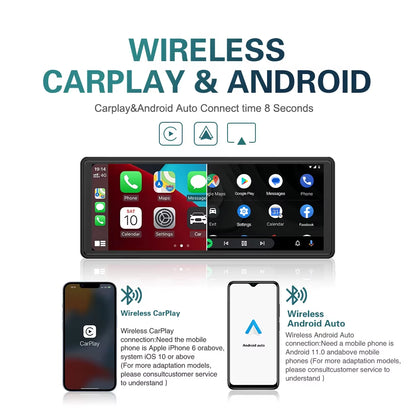 Universal 10.26 Inch Car Radio Multimedia WIFI Video Player Wireless Carplay & Android Auto for Apple or Android MP5 Player